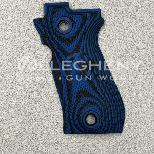AGW Logo G10 Blue Grips for Beretta 81/84