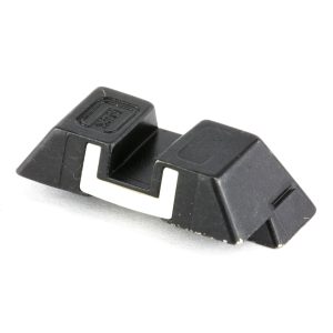 OEM Sight, 6.5mm, White, Fixed, Rear, Steel
